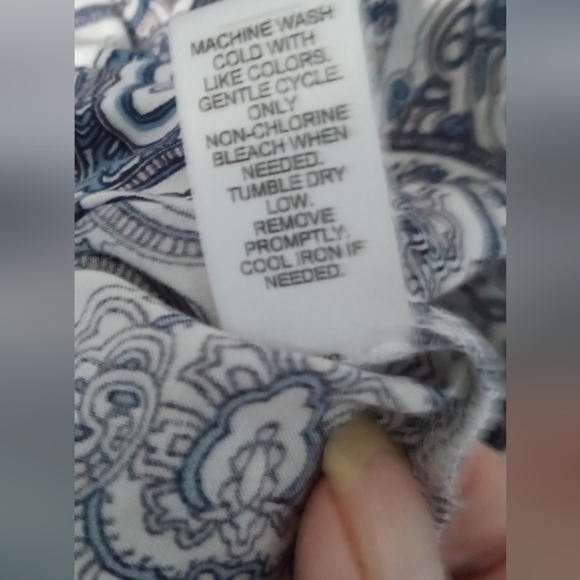 Cato Navy and White Patterned Blouse - Picture 4 of 5